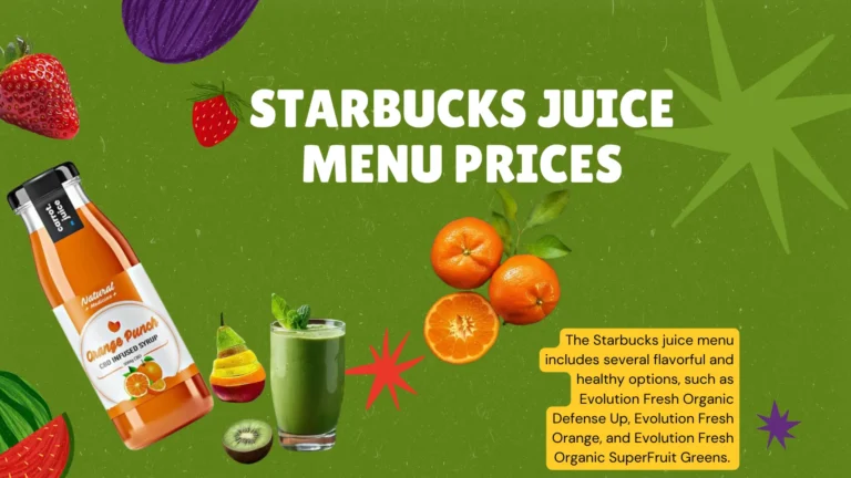 Starbucks Juice Menu Prices