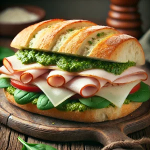 Starbucks Turkey, Provolone & Pesto on Ciabatta