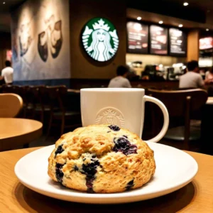 Starbucks Blueberry scone