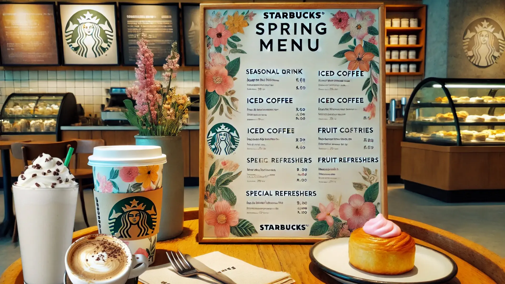 Starbucks Spring Menu